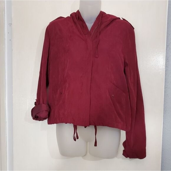 Mine zip Up Hooded Lightweight Jacket Sz M - Picture 2 of 9